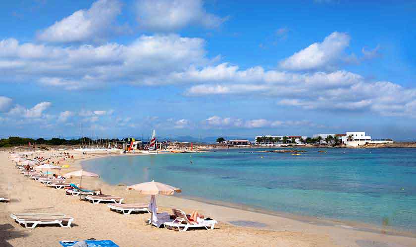 Pujols Strand auf Formentera