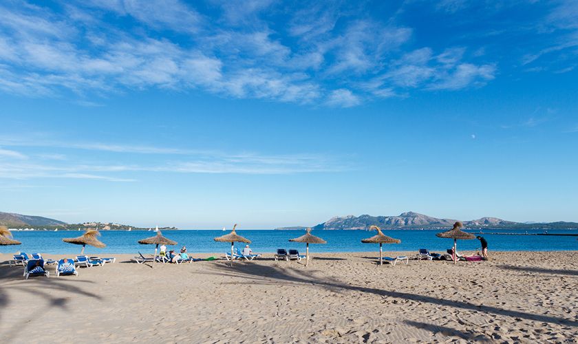 Blick auf den Strand Ferienvilla Mallorca am Meer PM 3327